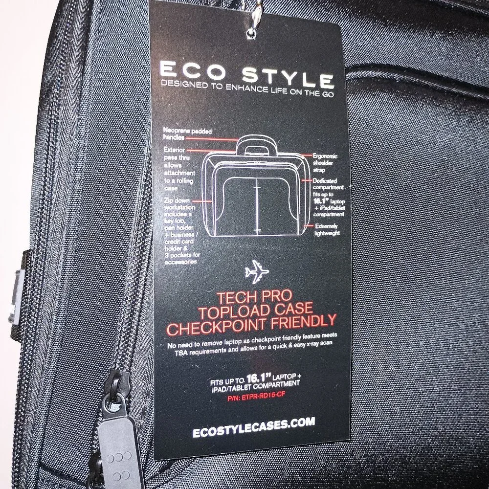 NEW ECO STYLE Tech Pro Carrying Case for 16.1